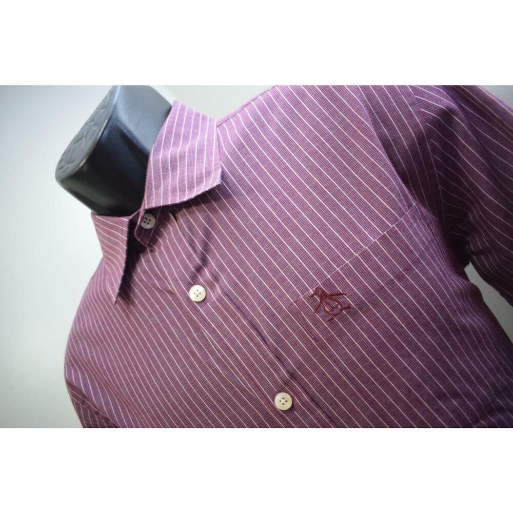 37940‎ Mens Penguin MunsingWear Classic Fit Plaid Button Up Shirt Size Small